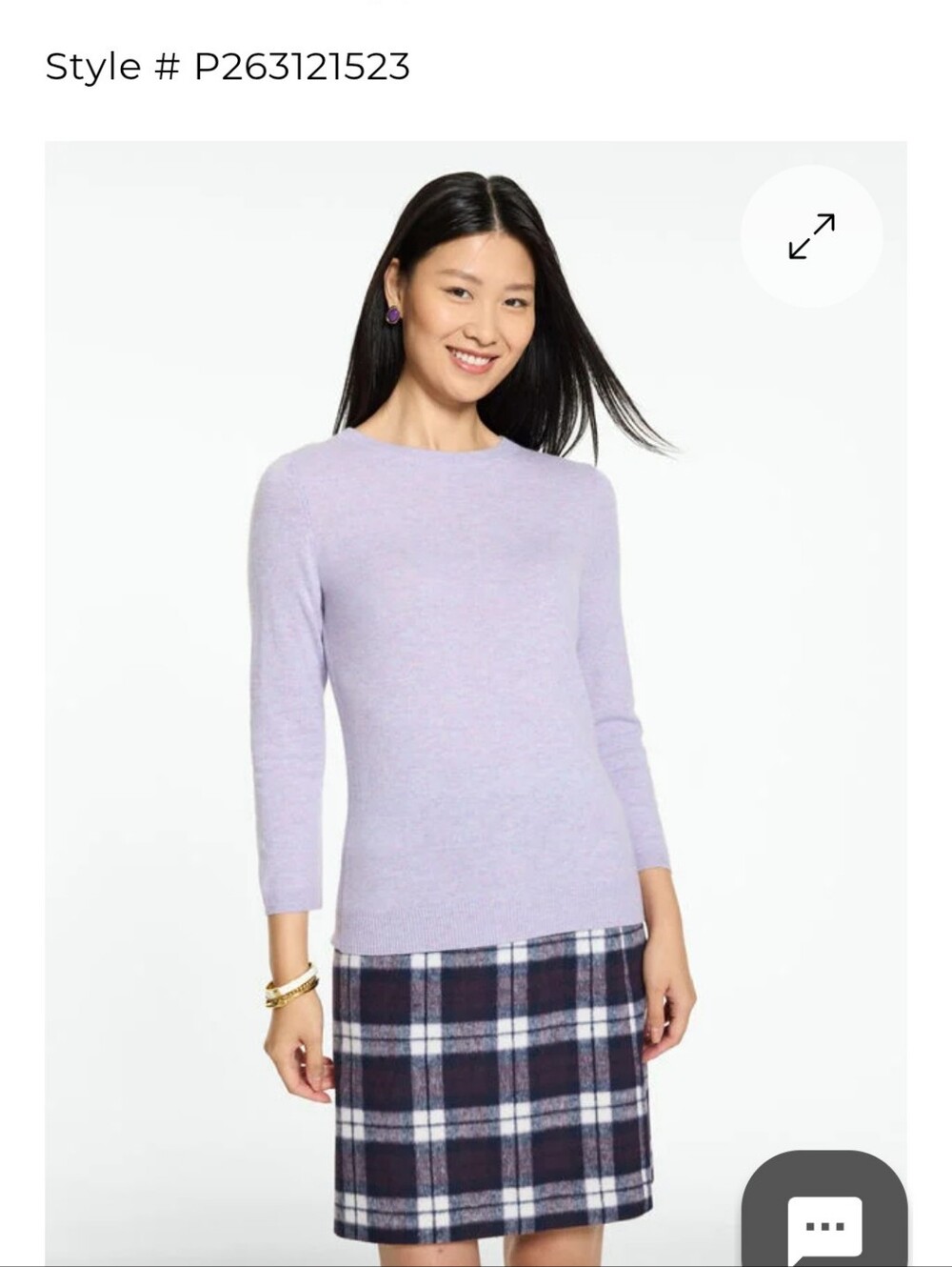 Talbots Audrey Cashmere Sweater NWT